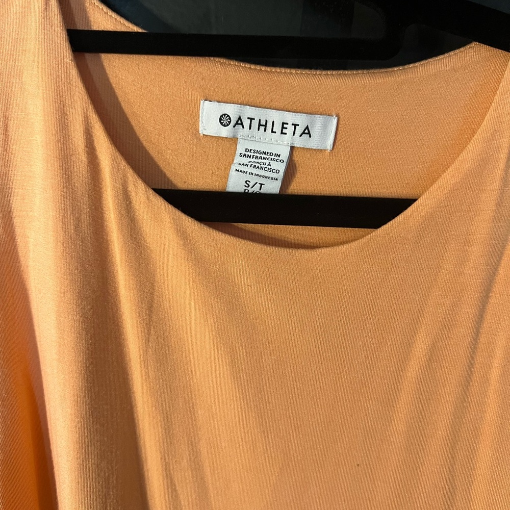 (2) Athleta orange and coral pink dresses - Picture 3 of 7